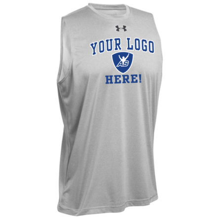 Under Armour Men's True Gray SLEEVELESS Locker Tee – <span class="saleitem">SALE ITEM - 2X ONLY</span>