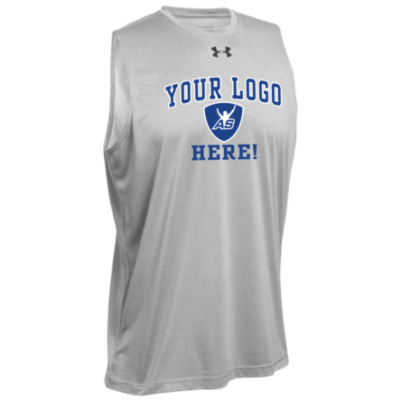 Under Armour Men's True Gray SLEEVELESS Locker Tee – <span class="saleitem">SALE ITEM - 2X ONLY</span>