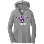 Tri-Blend Long Sleeve HOODED Tee