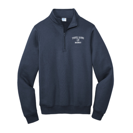 Classic NAVY Fleece 1/4 Zip PULLOVER Sweatshirt