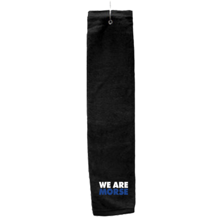 BLACK Deluxe Golf Towel with Hook