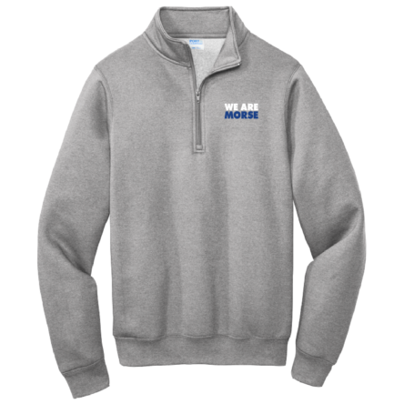 Classic GREY Fleece 1/4 Zip PULLOVER Sweatshirt