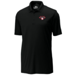 Atlantic Sportswear Atlan-Tec Solid BLACK Performance POLO