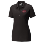 Atlantic Sportswear Atlan-Tec Solid BLACK Performance POLO