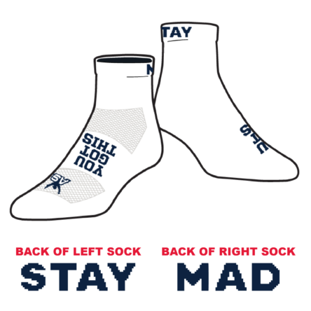 Atlantic Sportswear "STAY MAD" QUARTER Socks