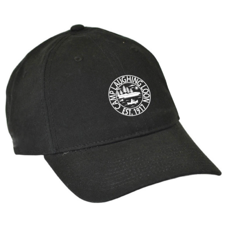 BLACK Garment Washed COTTON Twill Cap