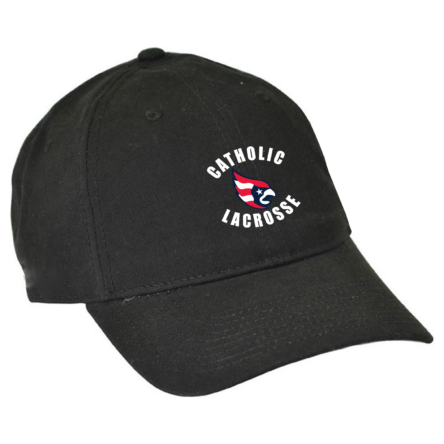 BLACK Garment Washed COTTON Twill Cap