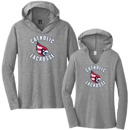 Tri-Blend Long Sleeve HOODED Tee