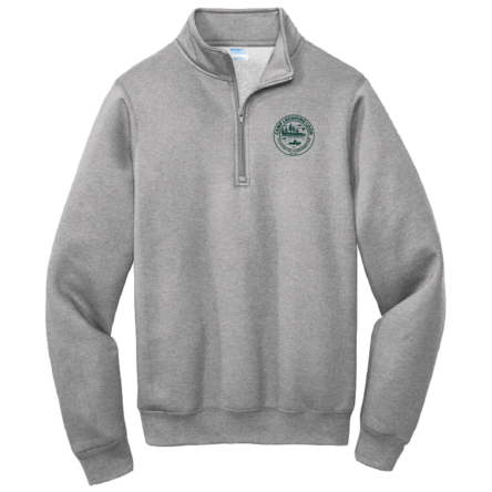 Classic GREY Fleece 1/4 Zip PULLOVER Sweatshirt