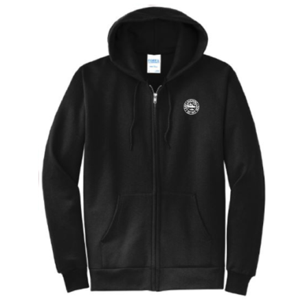 Classic BLACK FULL-ZIP Sweatshirt – <span class="saleitem">NEW!</span>