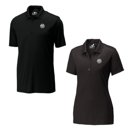 Atlantic Sportswear Atlan-Tec Solid BLACK Performance POLO – <span class="saleitem">NEW!</span>