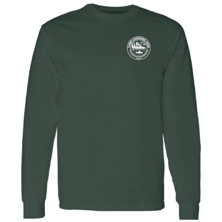 Classic DARK GREEN LONG Sleeve COTTON Tee