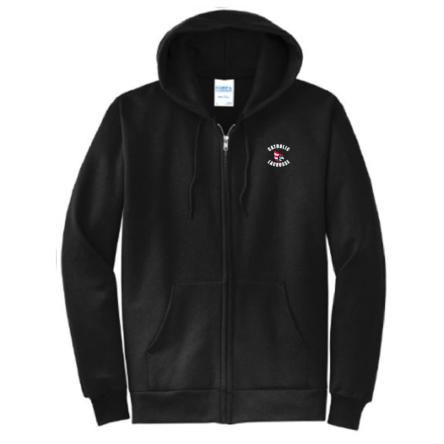 Classic BLACK FULL-ZIP Sweatshirt – <span class="saleitem">NEW!</span>