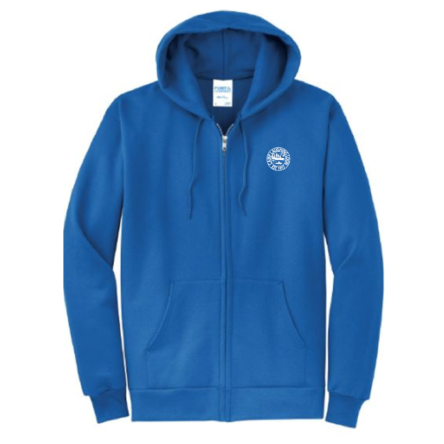 Classic ROYAL BLUE FULL-ZIP Sweatshirt – <span class="saleitem">NEW!</span>
