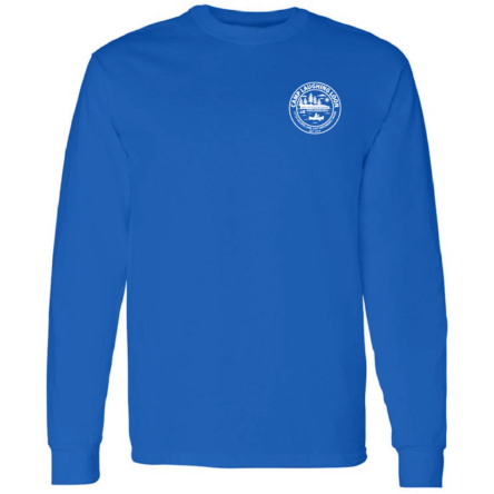 Classic ROYAL BLUE LONG Sleeve COTTON Tee